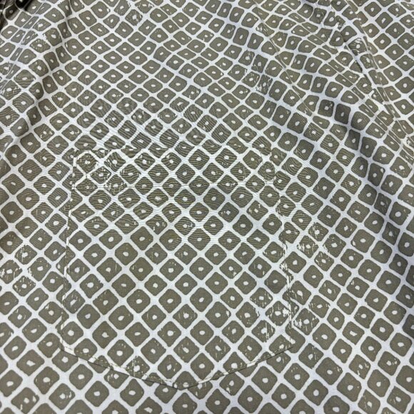 Manaloa Mens Aloha Pullover Hawaiian Short Sleeve Shirt 3XL Tan ‘UPENA - Picture 3 of 15